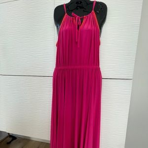 Size 14/16 1X IGIGI Pink Raspberry Orange MAXI DRESS Special Occasion PLUS SIZE